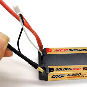 (ES)DXF 5mm 2S 6300mAh 7.6V 140C GOLDEN-NGP Batteria Lipo ad Alta Capacità Hardcase con XT90 Spina per 1:8 Scala RC Auto, Multi-Rotore RC Aeroplano, RC Elicottero, RC Barca