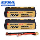 (CN)DXF Lipo Battery 2S 7.4V 8000mAh 130C/260C NGP GOLDEN Hardcase Battery Graphene 5MM Battery for Rc Truck Drone 1/10 1/8 Scale Traxxas Slash 4x4 RC Car Buggy truggy